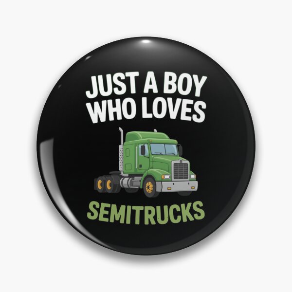 Item preview, Just A Boy Who Loves Semitrucks Trucker designed and sold by CORJIDOG-ART.