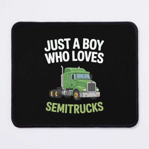 Item preview, Just A Boy Who Loves Semitrucks Trucker designed and sold by CORJIDOG-ART.