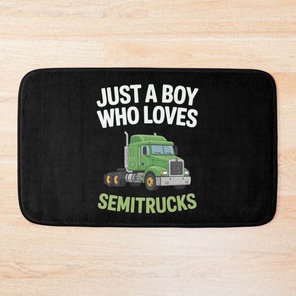Item preview, Just A Boy Who Loves Semitrucks Trucker designed and sold by CORJIDOG-ART.