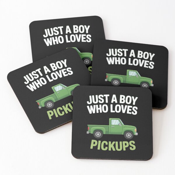 Item preview, Just A Boy Who Loves Pickups For Truck Enthusiasts designed and sold by CORJIDOG-ART.