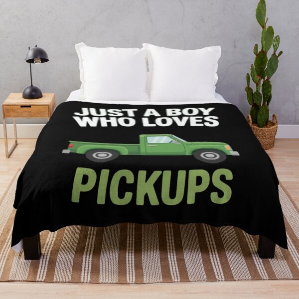 Item preview, Just A Boy Who Loves Pickups For Truck Enthusiasts designed and sold by CORJIDOG-ART.