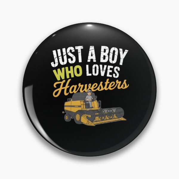 Item preview, Just A Boy Who Loves Harvesters Farmer Gift designed and sold by CORJIDOG-ART.