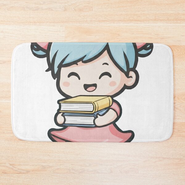 Item preview, Overstimulated Book Girlie Sticker – Cute Bookish Girl Aesthetic for Introvert Readers designed and sold by kirarishop.