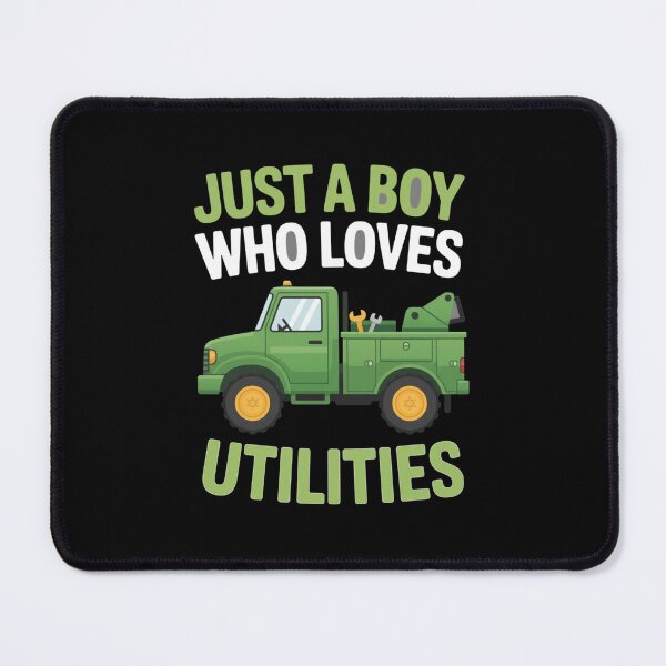 Item preview, Just A Boy Who Loves Utilities For Truck Enthusiasts designed and sold by CORJIDOG-ART.
