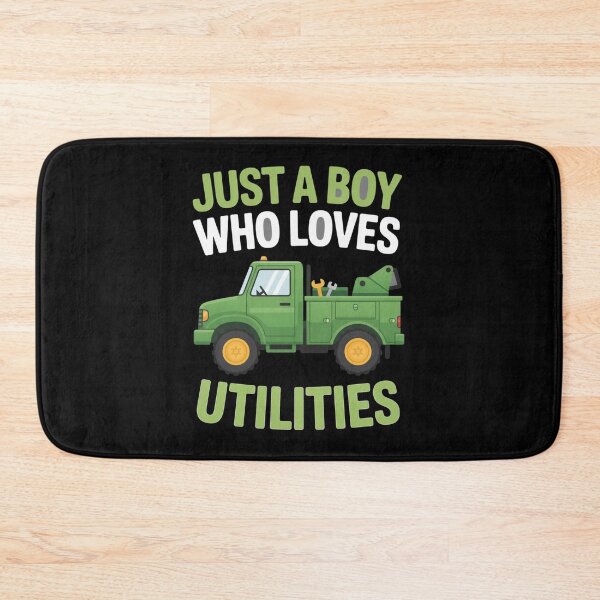 Item preview, Just A Boy Who Loves Utilities For Truck Enthusiasts designed and sold by CORJIDOG-ART.