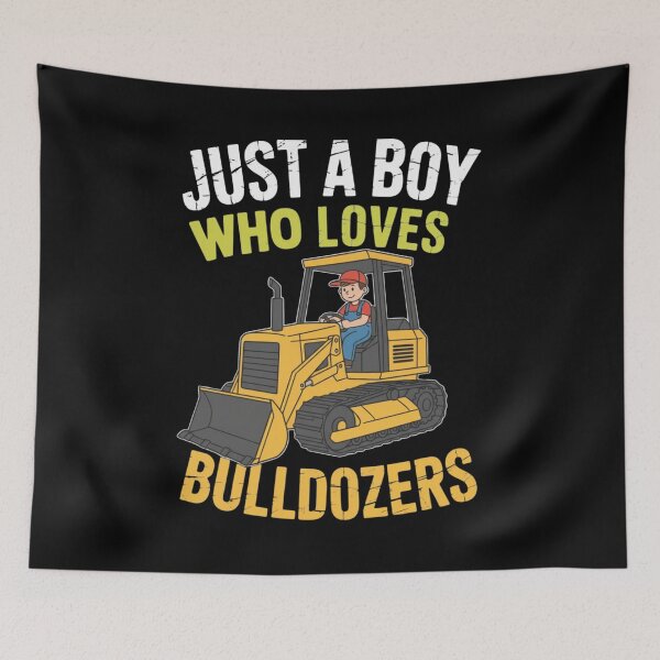 Item preview, Just A Boy Who Loves Bulldozers Construction Enthusiast designed and sold by CORJIDOG-ART.