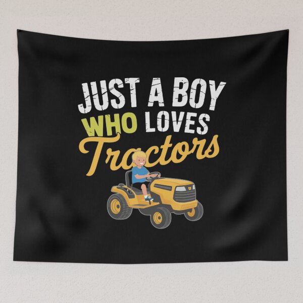 Item preview, Just A Boy Who Loves Tractors designed and sold by CORJIDOG-ART.