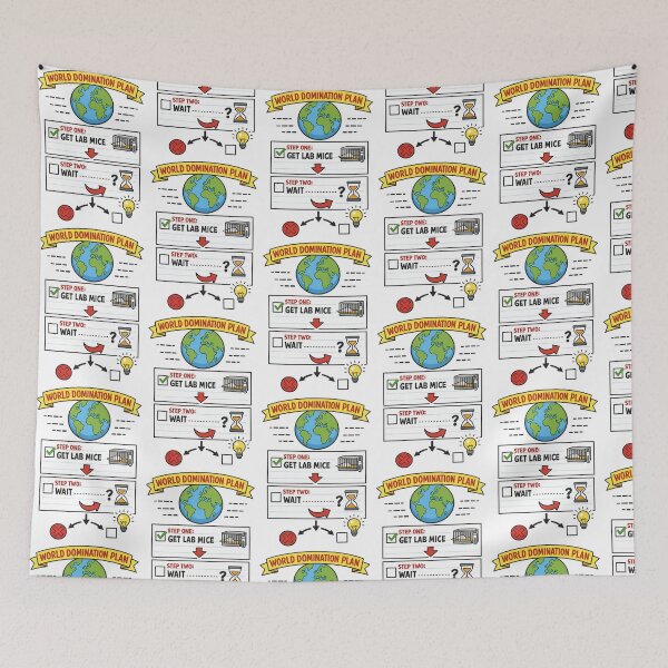 Item preview, World Domination Plan  Lab Mice Funny Flowchart designed and sold by TeeTimeTreasure.