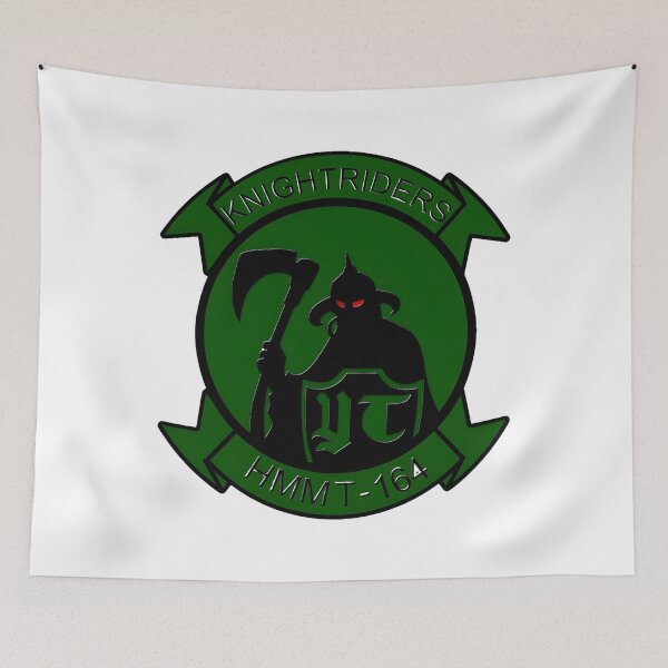 Item preview, Marine Medium Helicopter Training Squadron 164 (HMMT-164) Knightriders Patch designed and sold by CharlieDesings.