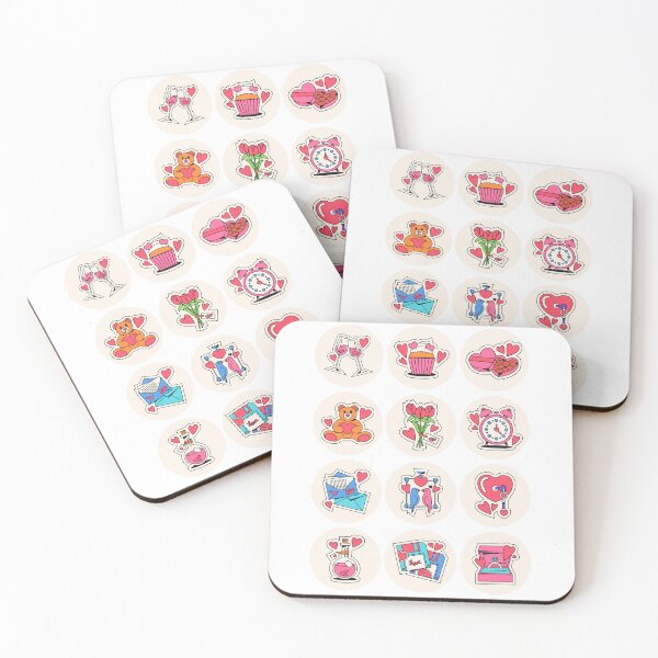 Item preview, Retro Valentine's Day Sticker Pack - Cute Romantic Icon Set designed and sold by Tamer ⭐⭐⭐⭐⭐.