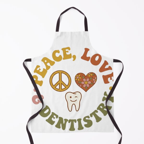 Item preview, Peace Love Dentistry - Retro 70s Groovy Dental Hygienist designed and sold by DrToothStudio.