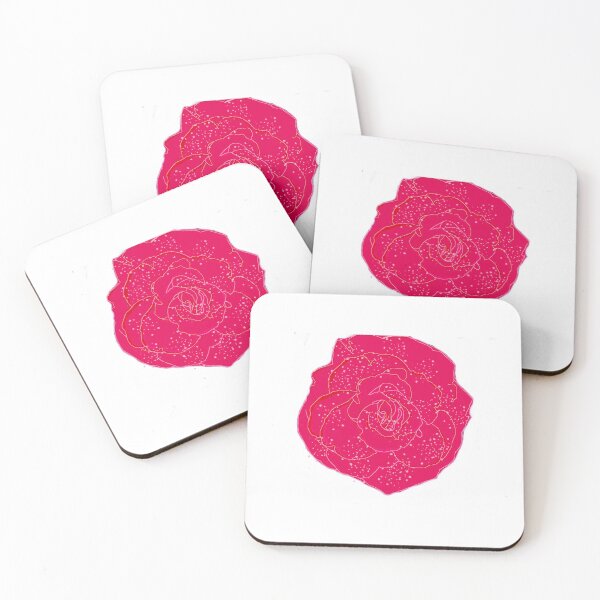 Item preview, Pink Glitch Rose Chains - Neon Cyber Aesthetic Art designed and sold by MerXche.