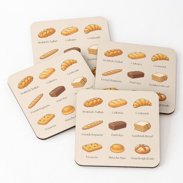 Item preview, Cute Bread Pattern – Bakery Aesthetic Croissant & Baguette Design designed and sold by SimplyJasper.