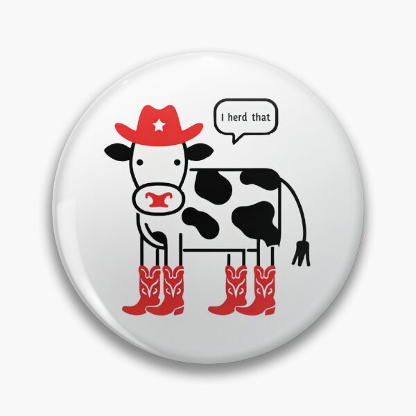Item preview, I Herd That Cow designed and sold by StickersbyRye.