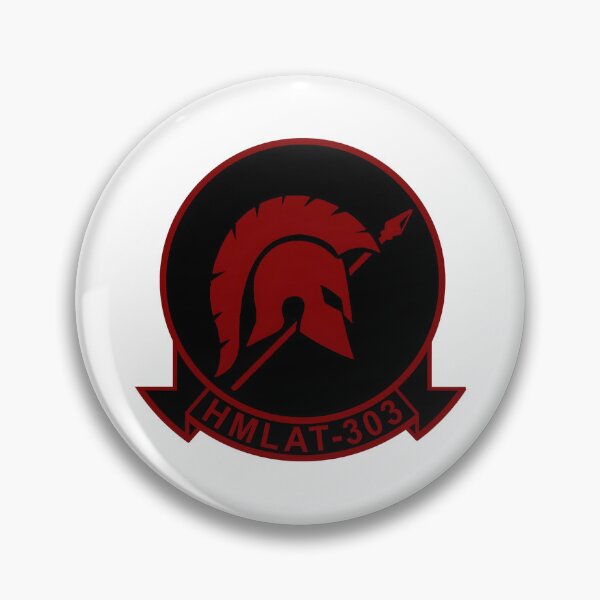 Item preview, HMLAT-303 Marine Light Attack Helicopter Training Squadron Insignia designed and sold by CharlieDesings.