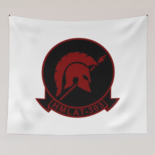 Item preview, HMLAT-303 Marine Light Attack Helicopter Training Squadron Insignia designed and sold by CharlieDesings.