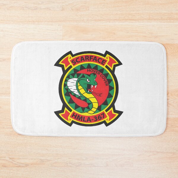 Item preview, HMLA-367 Scarface Marine Light Attack Helicopter Squadron Emblem designed and sold by CharlieDesings.