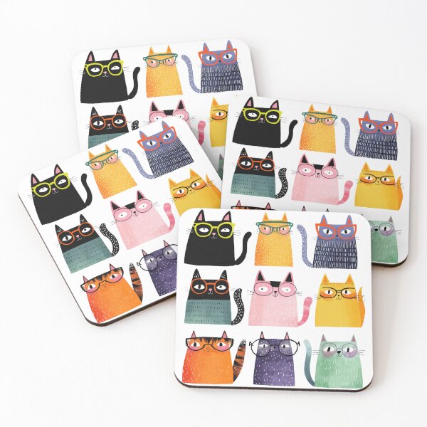 Item preview, Nerdy Cats designed and sold by bubblyrainbow.