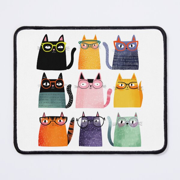 Item preview, Nerdy Cats designed and sold by bubblyrainbow.