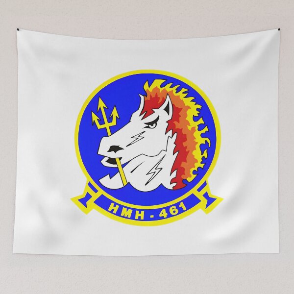 Item preview, HMH-461 Ironhorse Marine Heavy Helicopter Squadron Insignia designed and sold by CharlieDesings.