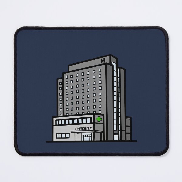Item preview, Modern Hospital Building Illustration designed and sold by Still Learning Days.