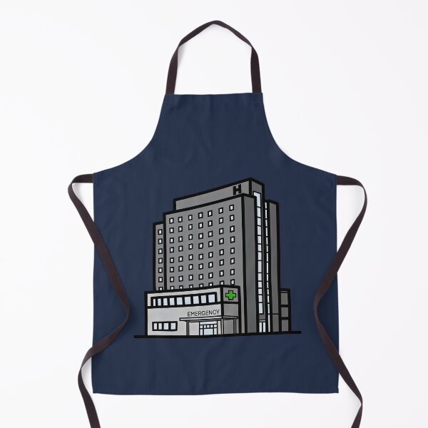 Item preview, Modern Hospital Building Illustration designed and sold by Still Learning Days.