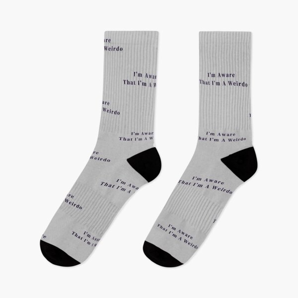 Item preview, I'm Aware That I'm A Weirdo Text Purple Stickers Prints Posters Wall Art Magnet Home Coffee Cup Decoration TShirt Stationary Notebook Magnet Hat Kitchen Work School Office Redbubble Shop designed and sold by Saritas Boutique Shop.