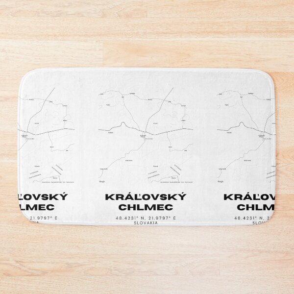 Item preview, Kráľovský Chlmec Slovakia Minimalist Map | Modern City Street Print designed and sold by RM-Journey.