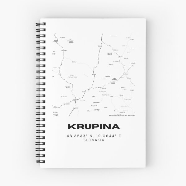 Item preview, Krupina Slovakia Minimal Map Art | Modern Street Layout Design designed and sold by RM-Journey.