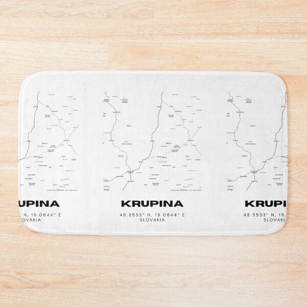 Item preview, Krupina Slovakia Minimal Map Art | Modern Street Layout Design designed and sold by RM-Journey.