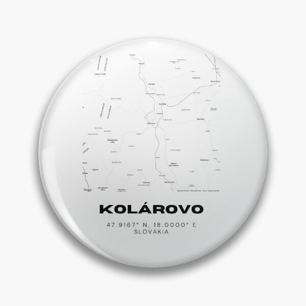 Item preview, Kolárovo Slovakia Modern Map Print | Minimalist City Layout designed and sold by RM-Journey.