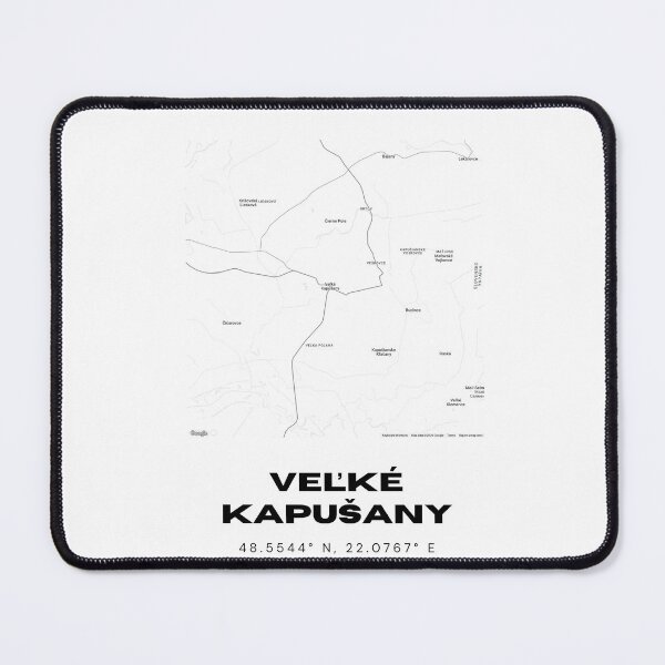 Item preview, Veľké Kapušany Slovakia Minimalist Map | Modern Street Art designed and sold by RM-Journey.