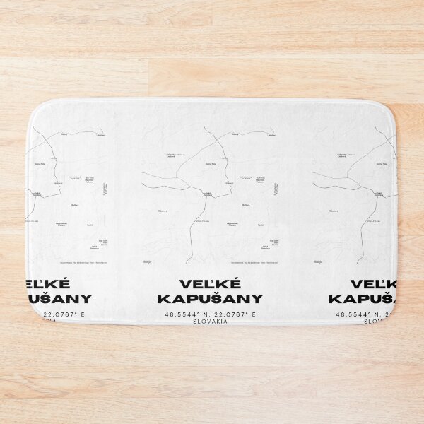 Item preview, Veľké Kapušany Slovakia Minimalist Map | Modern Street Art designed and sold by RM-Journey.