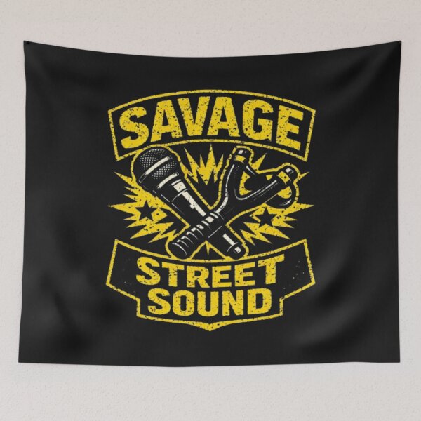 Item preview, Savage Street Sound – Urban Punk Music Emblem Shirt designed and sold by wanado.