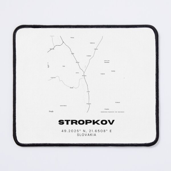 Item preview, Stropkov Slovakia Minimal Map | Modern Street Layout Poster designed and sold by RM-Journey.