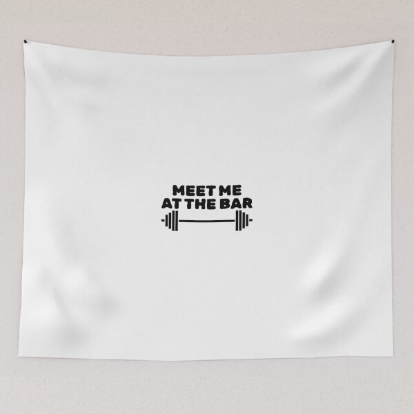 Item preview, Meet Me At The Bar Barbell Joke designed and sold by Studio Sonder.