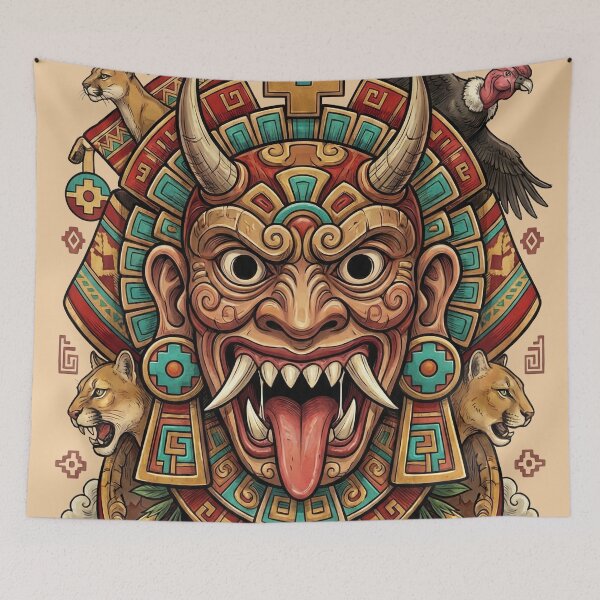Item preview, Andean Ceremonial Mask with Pumas and Condor designed and sold by HANANTI.