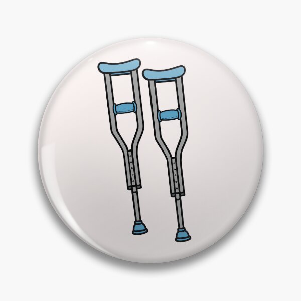 Item preview, Medical Crutches Recovery Illustration designed and sold by Still Learning Days.