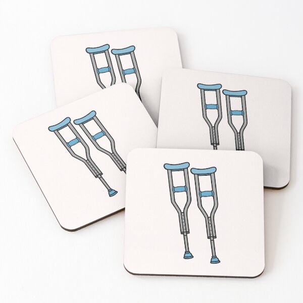 Item preview, Medical Crutches Recovery Illustration designed and sold by Still Learning Days.
