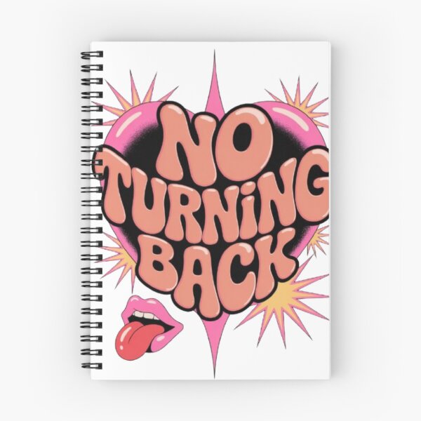 Item preview, No Turning Back – Retro Psychedelic Heart Statement Graphic designed and sold by NewUSShop.