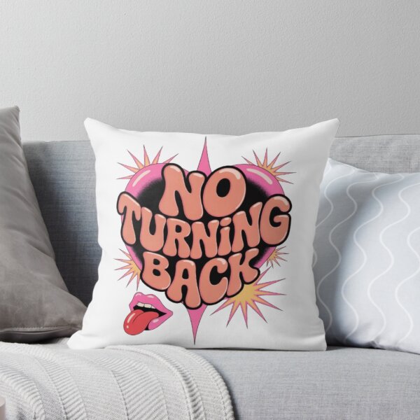 Item preview, No Turning Back – Retro Psychedelic Heart Statement Graphic designed and sold by NewUSShop.