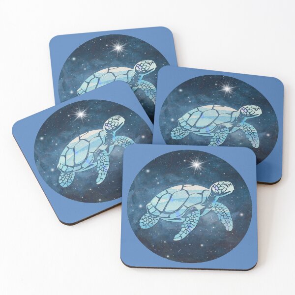 Item preview, Galactic Ocean Sea Turtle Cosmic Illustration designed and sold by 3DDesignSpot.