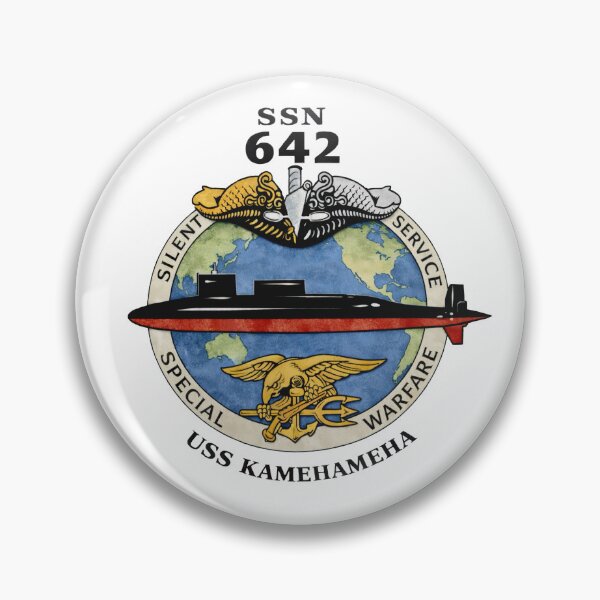 Item preview, USS Kamehameha Submarine Emblem designed and sold by Golden Thistle Studio.