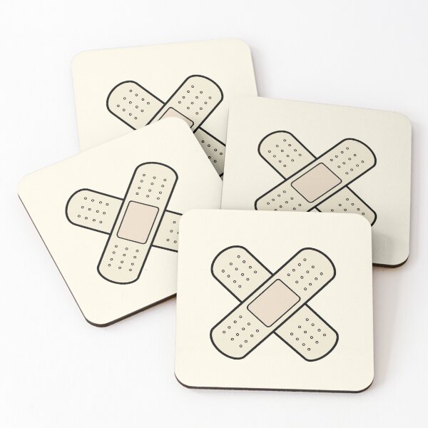 Item preview, Crossed Bandage First Aid Illustration designed and sold by Still Learning Days.