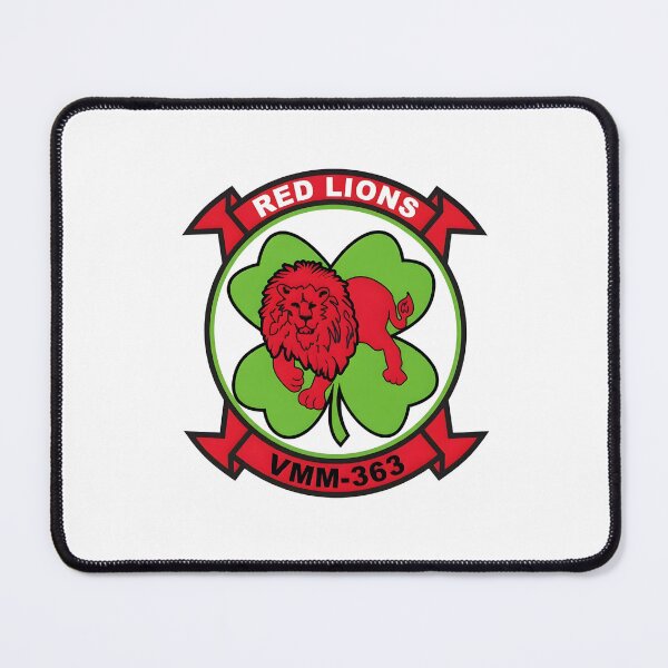 Item preview, VMM-363 Red Lions Marine Medium Tiltrotor Squadron Emblem designed and sold by CharlieDesings.