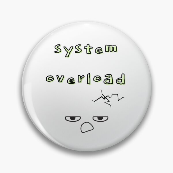 Item preview, System Overload – Mental Burnout Art designed and sold by mintmono-studio.