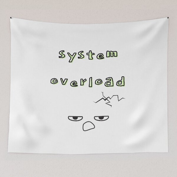 Item preview, System Overload – Mental Burnout Art designed and sold by mintmono-studio.