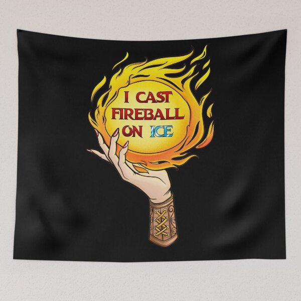 Item preview, I cast Fireball on Ice designed and sold by Holly Pierson.