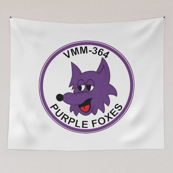 Item preview, VMM-364 Purple Foxes Marine Medium Tiltrotor Squadron Emblem designed and sold by CharlieDesings.