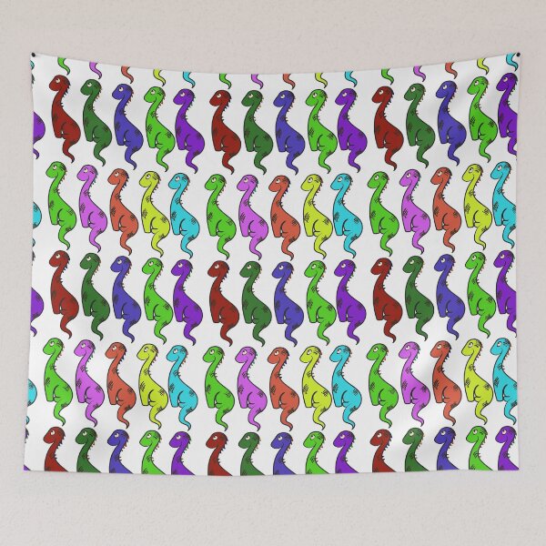 Item preview, Multiple Colourful Dinosaurs designed and sold by PoizenThorn.